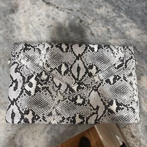 NWOT Urban Expressions Multi-Color Snakeskin Clutch Handbag  11" x 7.25"
